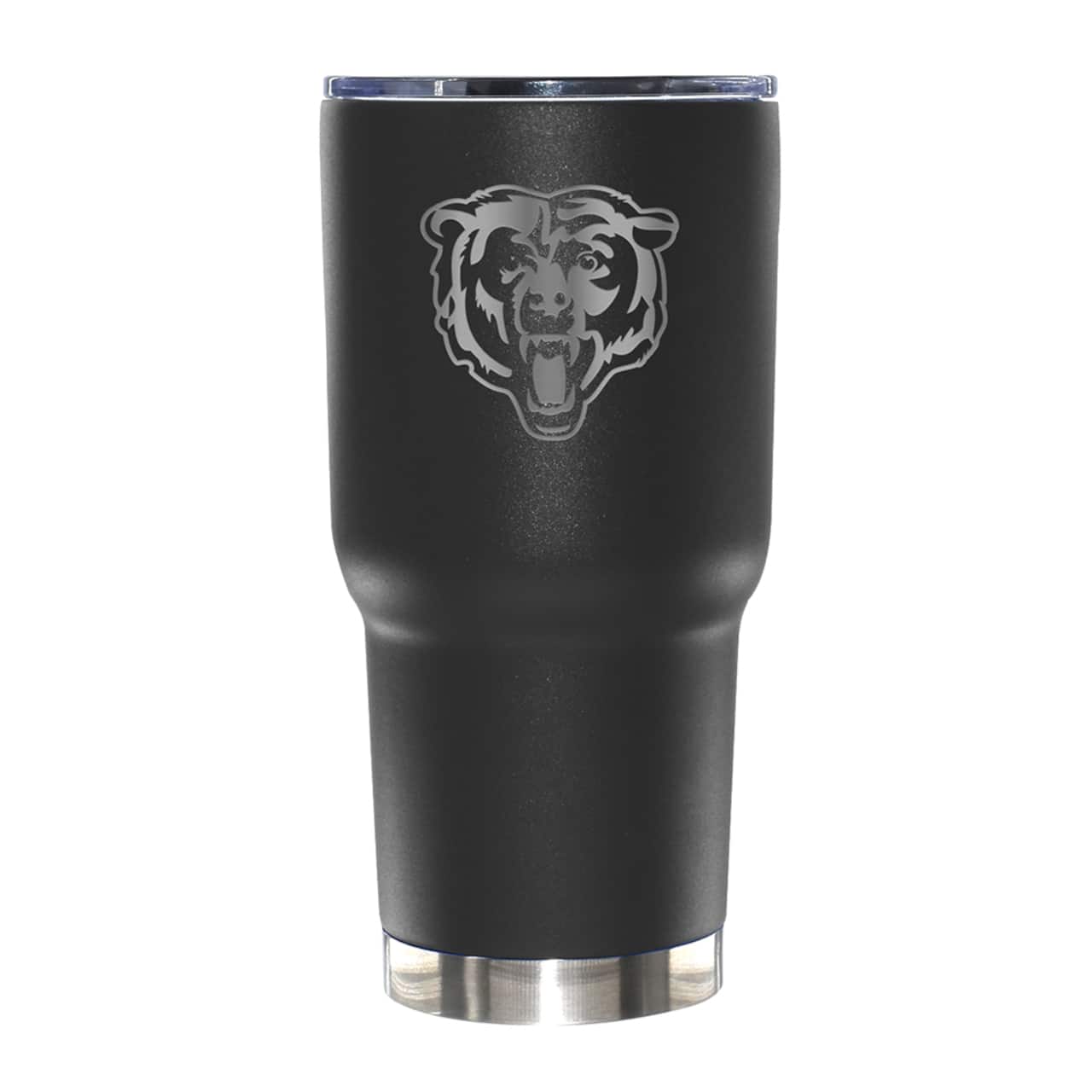 The Memory Company NFL 30oz. Black Tumbler with Etched Logo
